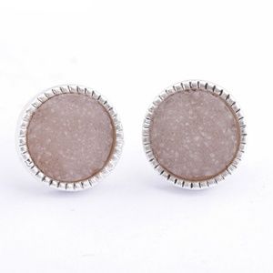 Purple Crystal Stud Earrings